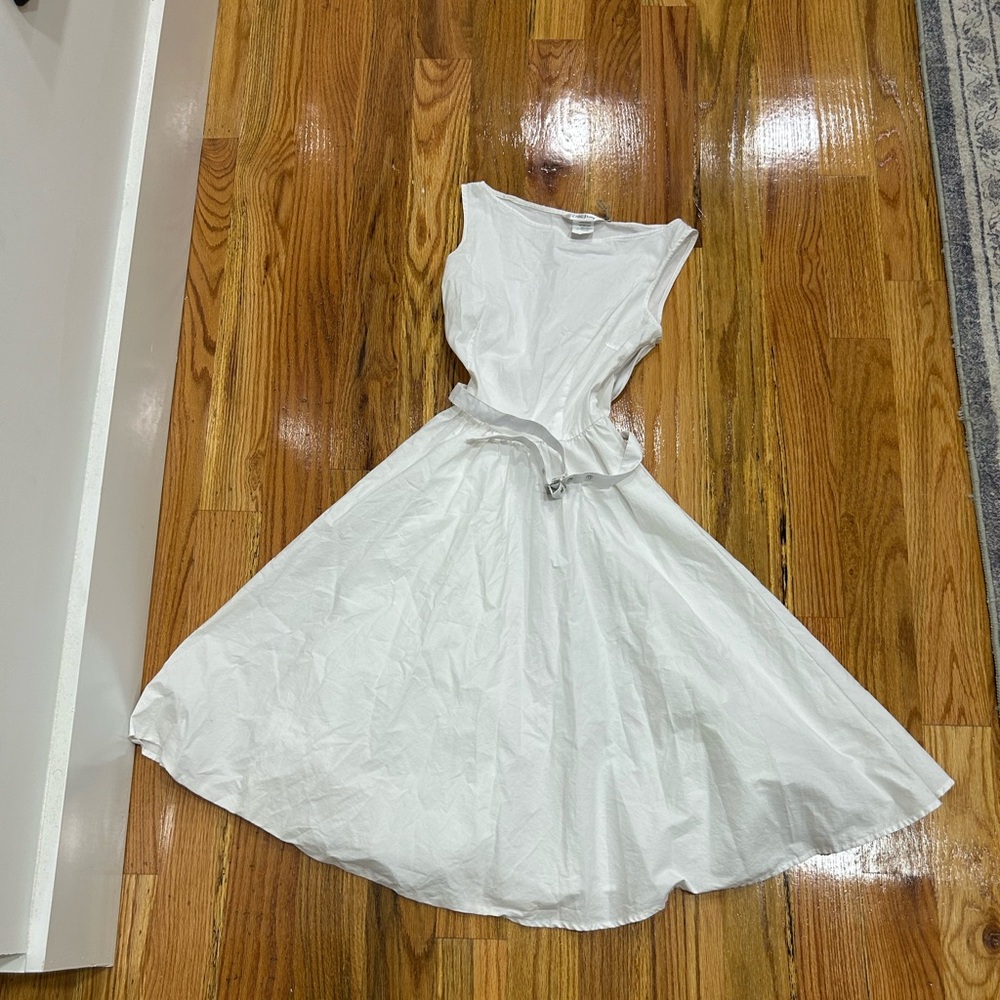 Chic Star Elegant White Midi Dress